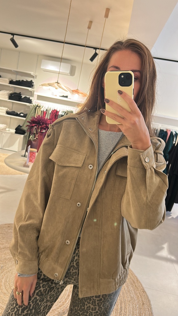 Jacket Nicky Suede Light Brown