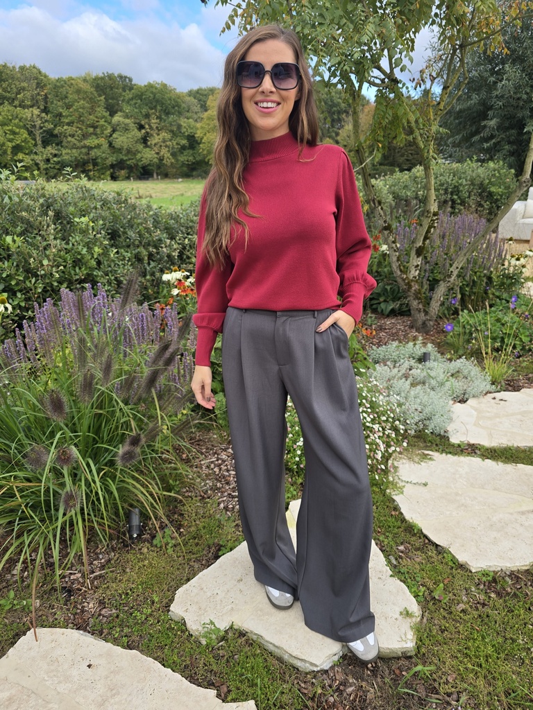 Knit Pullover Fonny Tibetan Red