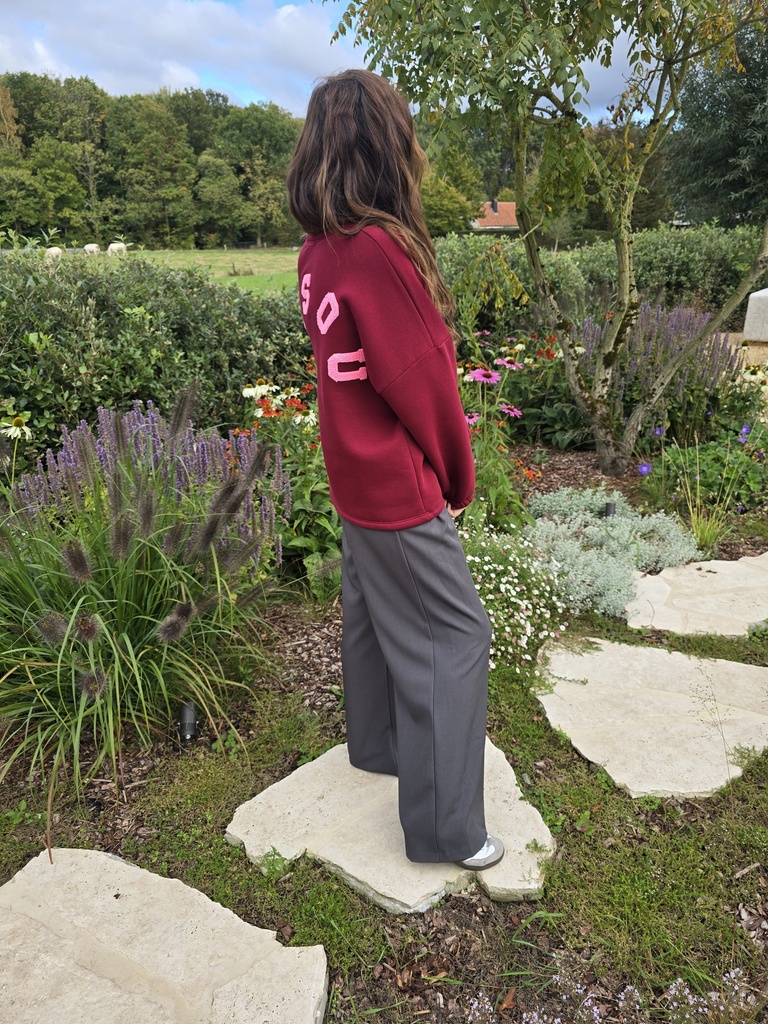 Sweater Bisou Burgundy