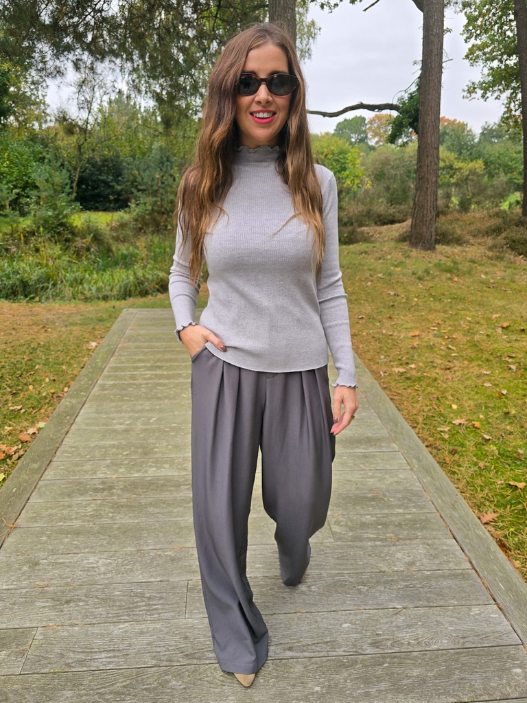Knit Shirt Annabelle Light Grey