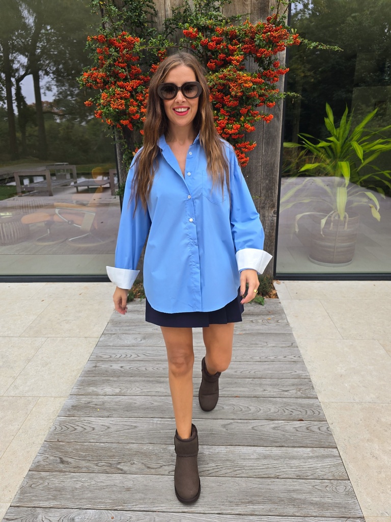 Oversized Shirt Pino Blue