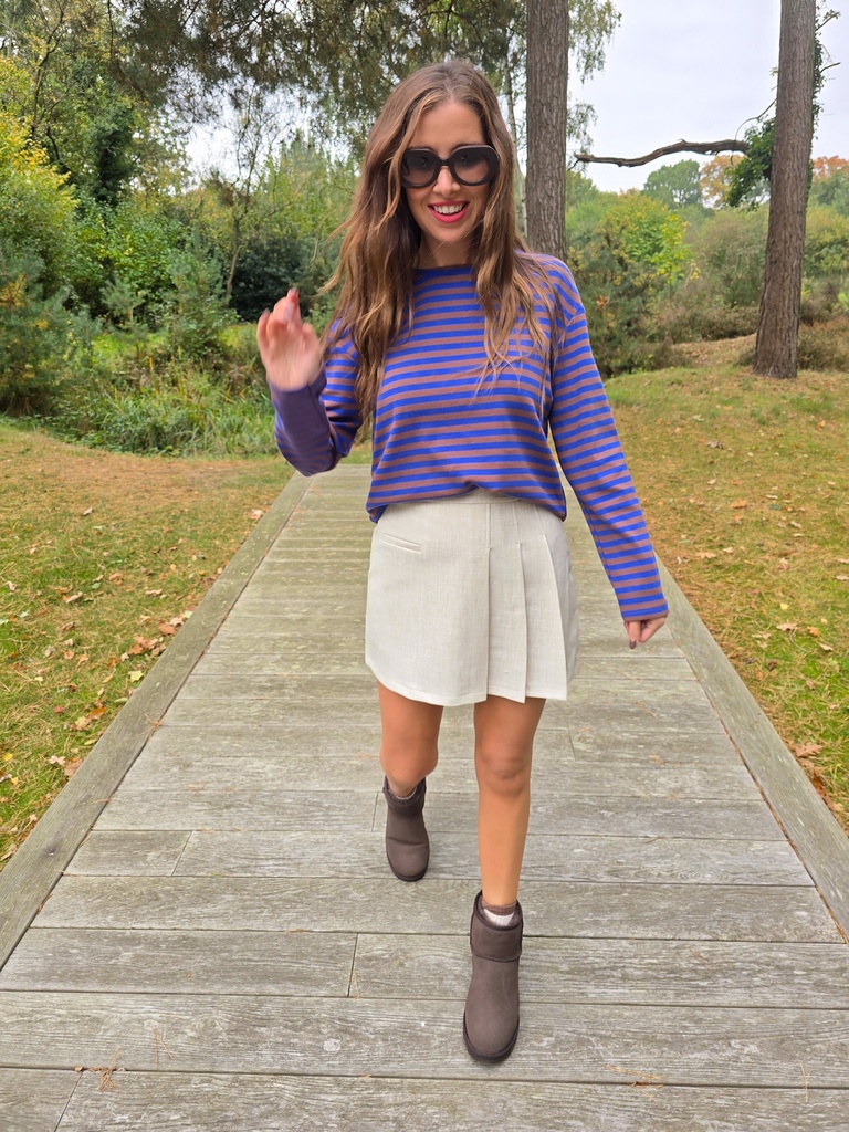 Striped Shirt Chocolate/Blue