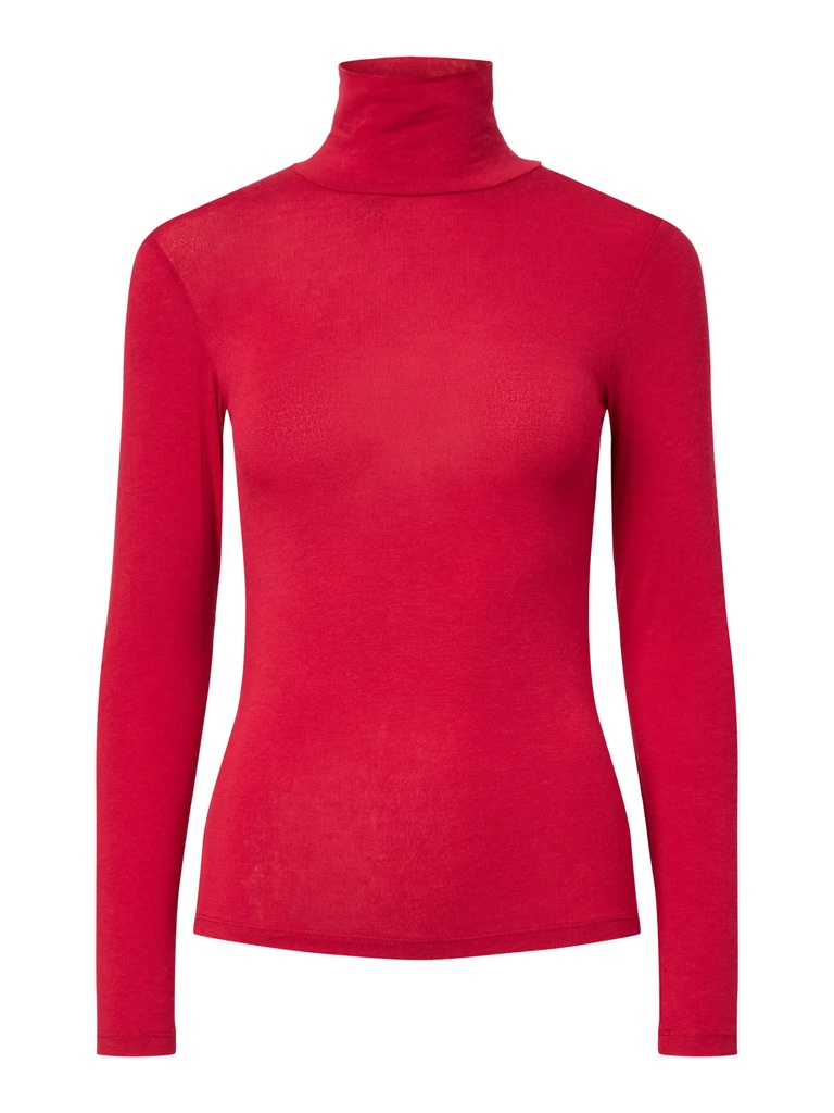High Neck Top Woola Jester Red