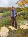 Hazel Stripes Scarf Brown/Blue
