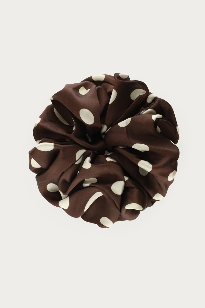 MY Scrunchie Brown Polka Dot