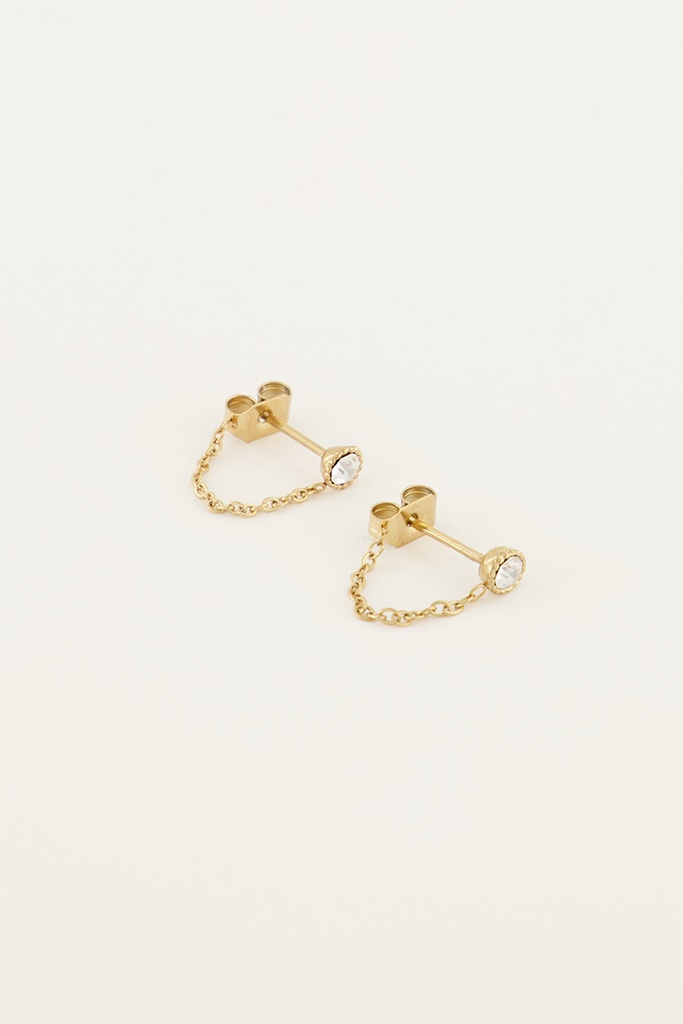 MY Oorbellen Ketting En Steentje