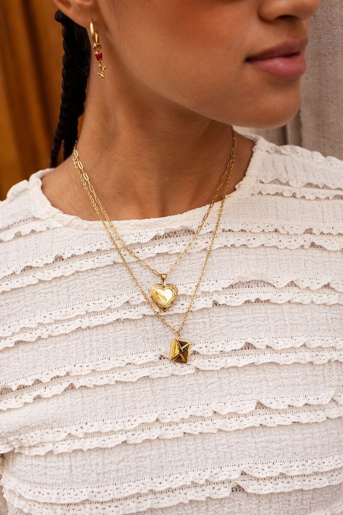 MY Vintage Schakelketting Hart Medaillon