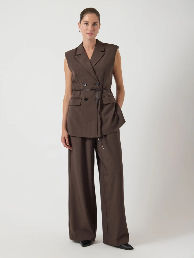 Waistcoat Shimma Chocolate Brown