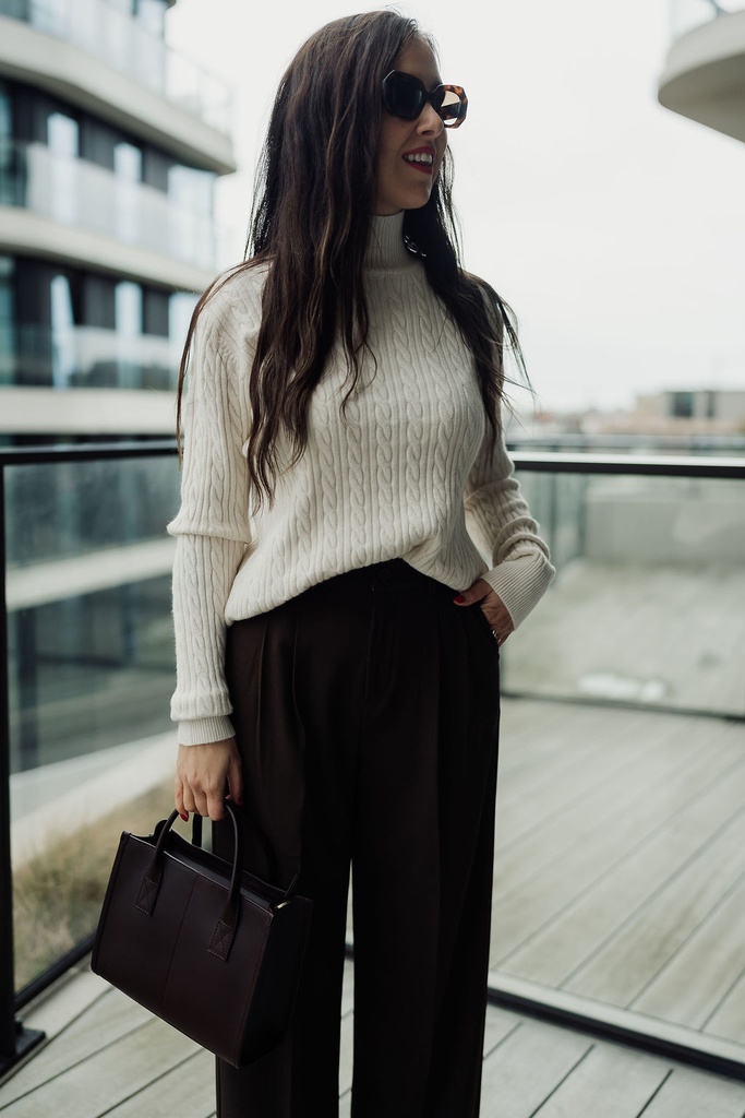 Cable Knit Agnes Beige