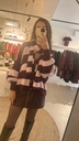 Striped Cardigan + Scarf Pink