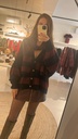 Striped Cardigan + Scarf Navy