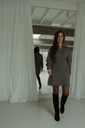 Wool Knit Dress Jeni Dark Grey