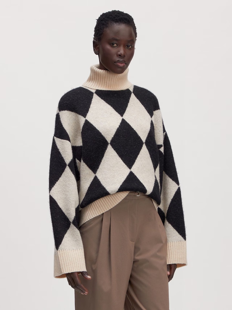 Wool Jumper Lahela Black And Rainy