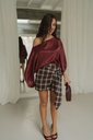 Wrap Skirt Checkered