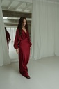 Maxi Dress Satin Burgundy