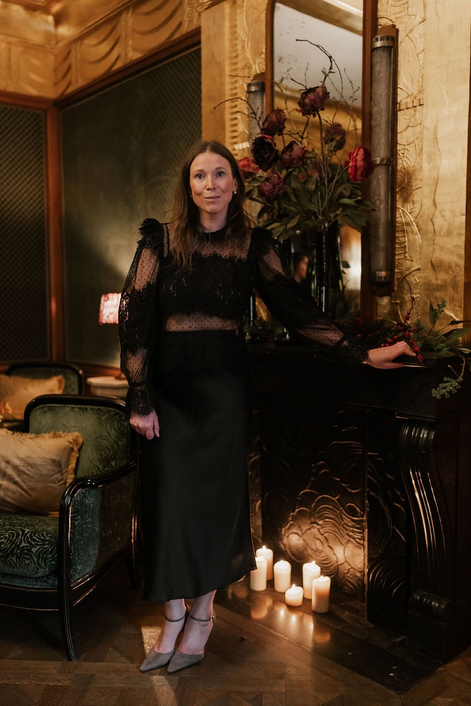 Lace Top Voile Black