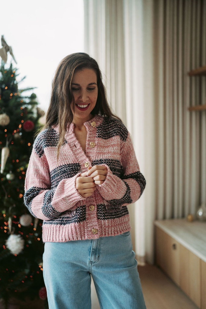 Knit Cardigan Mayla Moonlite Mauve