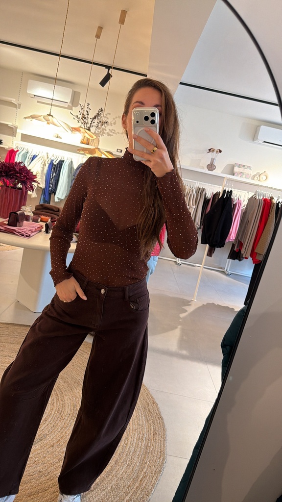 Mesh Top Blaire Brown