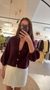 Knit Cardigan Amaya Aubergine