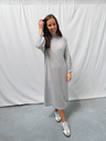 Mila Knitted Dress Grey Melange