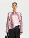 Stripe Collar Top Wada Anemone
