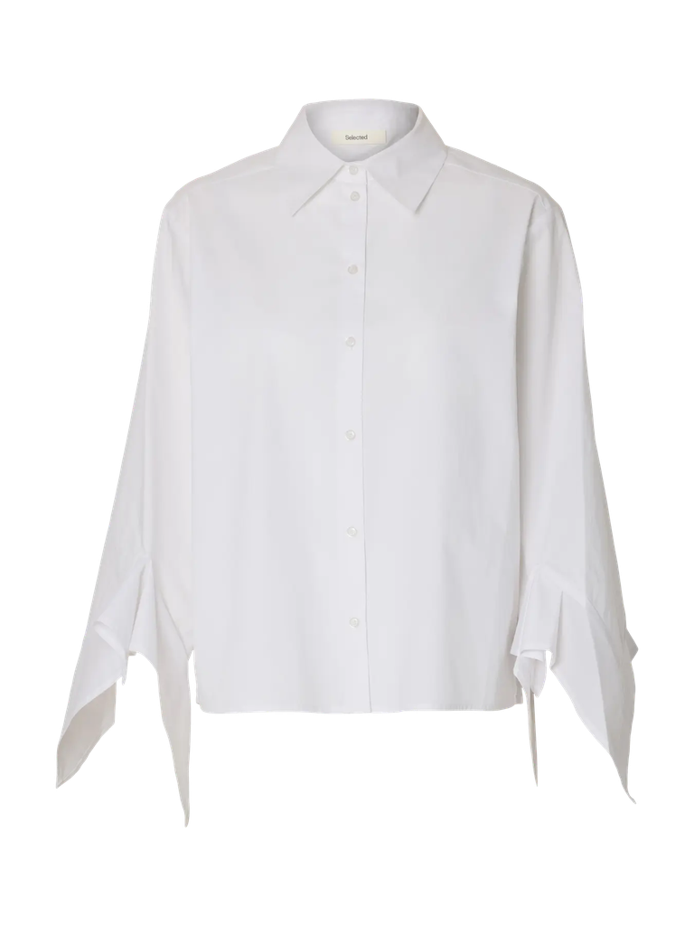 Flounce Shirt Delia White