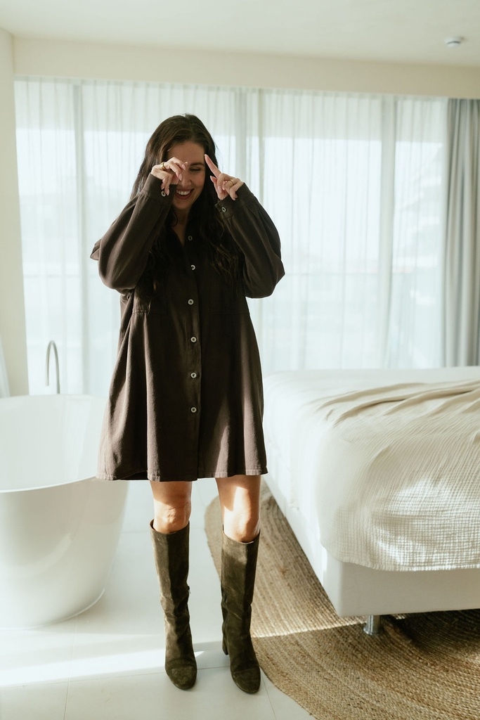 Denim Dress Ivy Chocolate