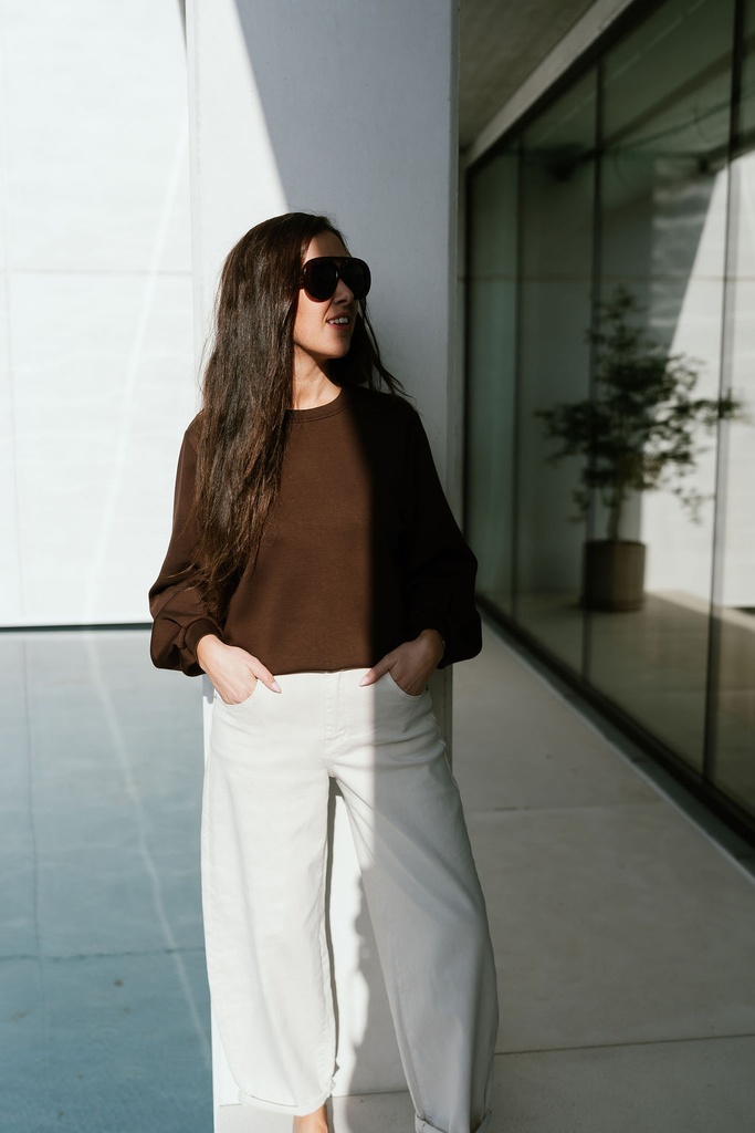 SC Blouse Sweater Chocolate