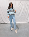 Striped Knit Lena Blue/Grey