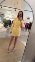 Short Dress Butter Yellow