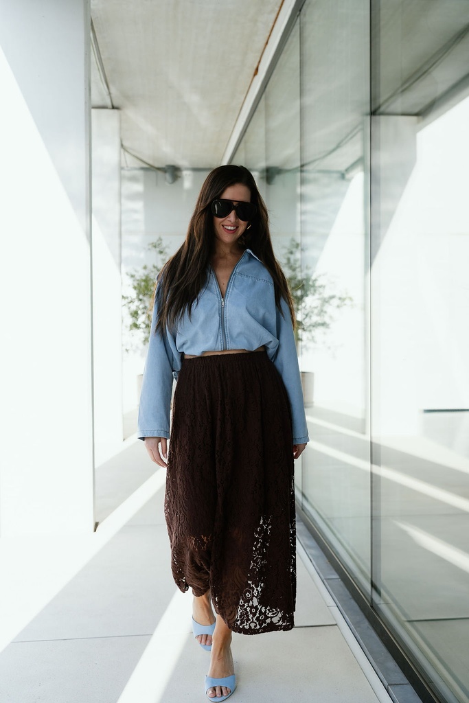 Skirt Lace Mila Brown