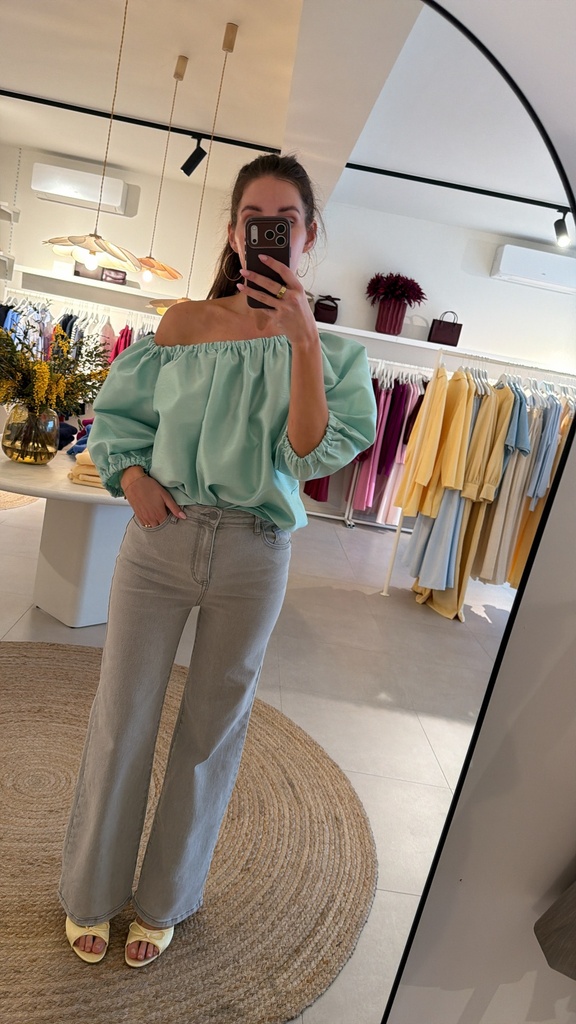 Off Shoulder Top Chlo‚ Mint