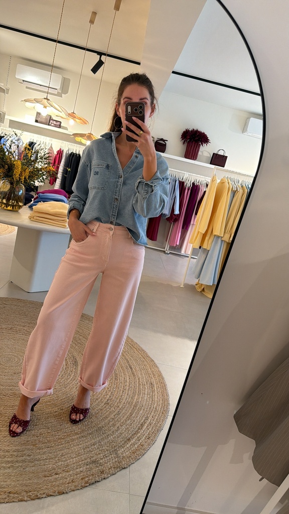 Barrel Jeans Pink