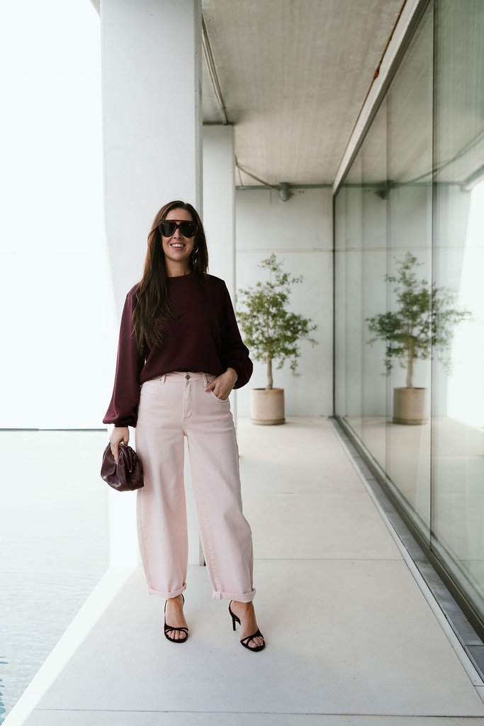 PREORDER Barrel Jeans Pink