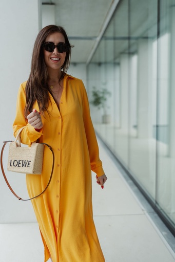 Nomi Dress Amber Yellow