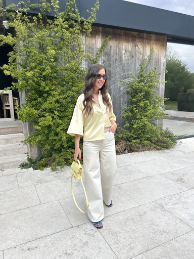 SC Wide Leg Jeans Beige