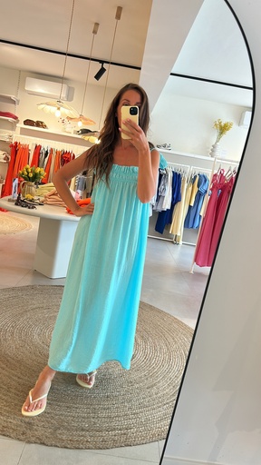 Strap Dress Aqua