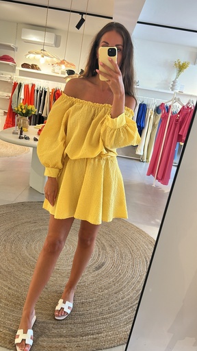 SC Off Shoulder Blouse Emma Yellow