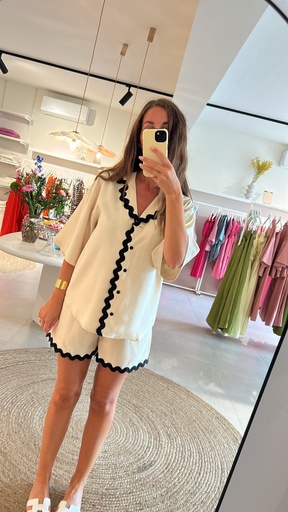 Shorts Juliana Banana Crepe