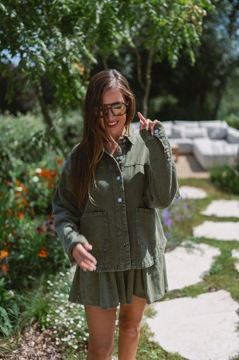 Denim Overshirt Khaki