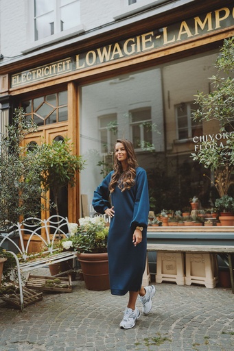 SC Blouse Sweater Dress Indigo Blue