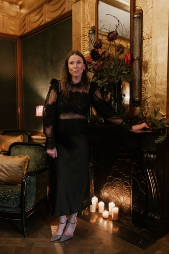 Lace Top Voile Black