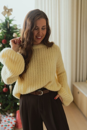 Calpe Knit Pastel Yellow