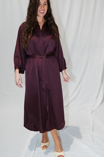 Long Shirt Dress Lima Grape