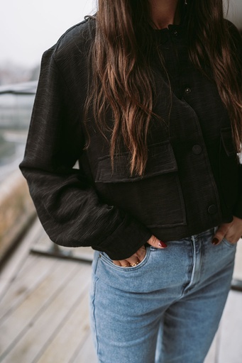 Rira Bomber Jacket Black