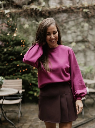 Kiara Mini Skort Burgundy